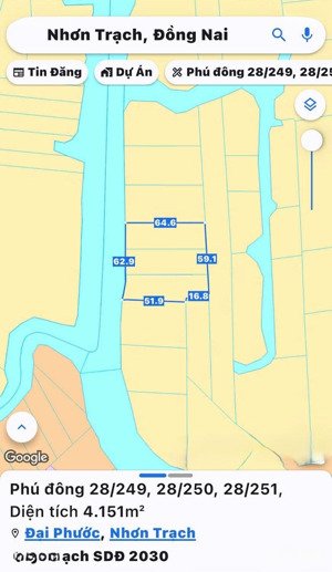 bán đất phú đông, nhơn trạch. dt 4151m2, cơ hội đầu tư sinh lời nhanh chóng, sổ cất két, giá tốt
