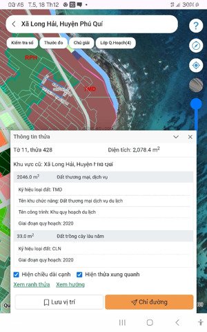 bán đất tại đường nguyễn thông, xã long hải, đảo phú quý, bình thuận, giá cực chất 6,2 tỷ, 2078m2