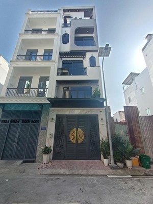 bán nhà mới 413 lê văn quới (4m*15m- 8ty750 tl) lộ nhựa 7m gần bốn xã. khu nhà lầu, nội thất đầy đủ