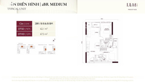 bán nhanh căn 2pn tòa p1, p2 diện tích 62.2m2 tại dự án lumi hà nội. hotline 
