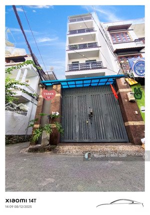 nhà 6 tầng lô góc thang máy đường trường sơn p4 tân bình.10 phòng chdv thu nhập 60tr.chỉ 23.5 tỷ tl