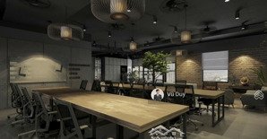 cho thuê văn phòng full nội thất c1 thành công, ba đình dt 175m2 giá 45 triệu/tháng