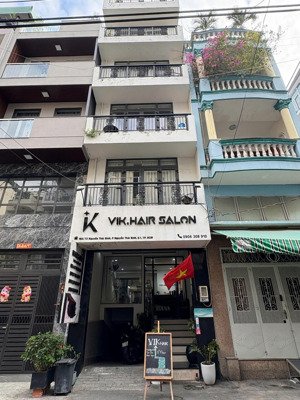 bán nhà mặt tiền đường thiên phước, dt; 4.5x14 nhà mới 5 tầng, nở hậu 5.5m giá 16.6 tỷ thương lượng