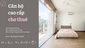 1 phòng duy nhất! full nội thất ban công đẹp gần sân bay & etown cộng hoà.