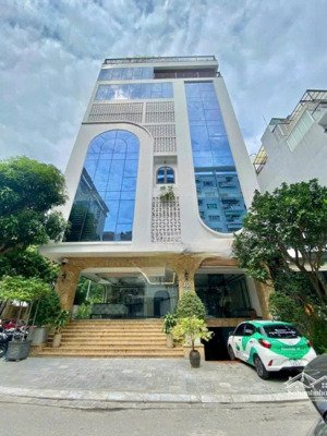 cho thuê tòa vp trần thái tông - duy tân 150m,7tầng,1 hầm ,mặt tiền 10m, pccc đầy đủ giá 115tr