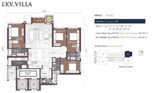 không gian sống 163,68 m2 tại feliz en vista - tháp a căn góc siêu đẹp