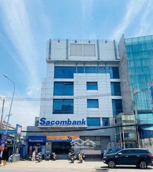 bán tòa nhà góc 2 mặt tiền - hà huy giáp - nguyễn oanh - đoạn đẹp nhất sacombank thuê 200tr/tháng