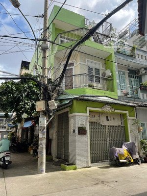 nhà góc 2 mặt tiền cư xá phú lâm (chợ hồ trọng quý), dt: 4x15m trệt 2 lầu. giá: 9.1tỷ thương lượng