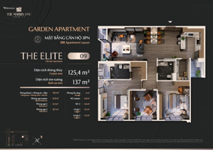 bán căn chung cư the matrix one gd2 125,4m² 3pn, 2wc giá ưu đãi 16,305 tỷ, ở mễ trì, nam từ liêm