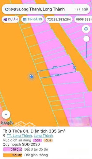 bán lô đất mặt tiền đường trường chinh, thị trấn long thành, đn. giá cực tốt, cơ hội ngay hôm nay