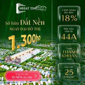 đất nền mặt tiền 44a long điền - brvt, liền kề goldcoast (1300ha), giá từ 25tr/m