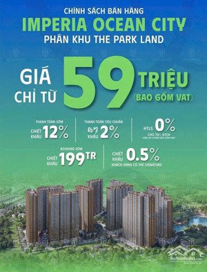 imperia ocean city the parkland căn hộ cao cấp mik group - giá f0 giai đoạn đầu - ưu đãi tốt nhất