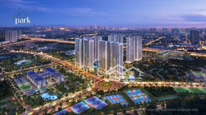 bán căn 3n2w 76m2 vinhomes smart city tây mỗ - sola park - giá chỉ 77 triệu/m2