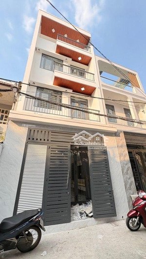 nhà 4 tầng mới xây lê văn khương - quận 12 full nội thất cao cấp - ngang gần 5m - 75m2 - nở hậu