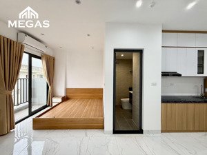 studio ô tô đỗ cửa, mới tinh full nội thất ban công - gần tài nguyên môi trường, cầu diễn