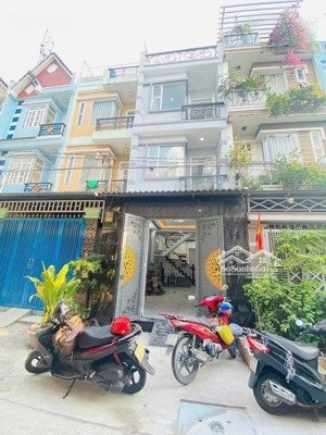 lê văn quới, hẻm xe hơi 6m,ngay ngã tư 4 xã, 3 tầng - 52m2 - 4 pn - sổ đẹp - chỉ 5,950 tỷ