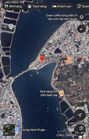 đất thổ mặt biển - 2mt - trung tâm ninh chử - 38tr/m2