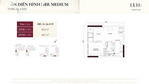 bán gấp, giá tốt nhất thị trường, căn 01pn tòa prestige tại dự án lumi hà nội hotline 