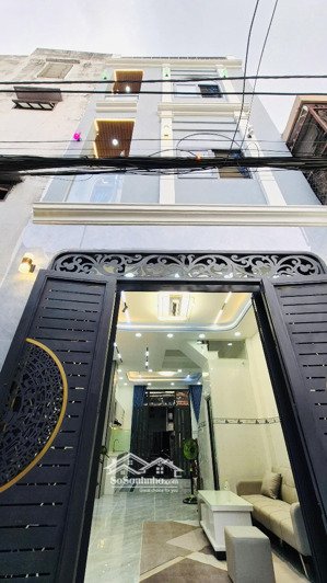 nhà mới xây 100%, 2 mặt hẻm, 4 tầng, âu dương lân, k lộ giới