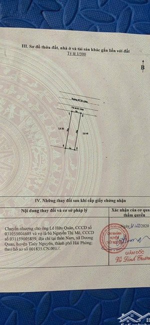 bán đất tại thủy sơn, 4,48 tỷ, 100m2, mặt tiền 5m, pháp lý đầy đủ