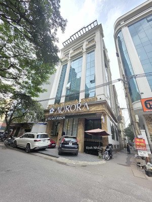 (lô góc hai mặt tiền) tòa 8t ngõ 106 hoàng quốc việt -3 ô tô tránh vỉa hè siêu rộng- sẵn hđ 100tr/t