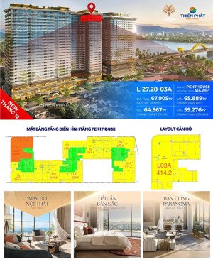penthouse the legend đà nẵng giá siêu sốc với diện tích 415m2 chỉ 60 tỷ nhìn toàn cảnh sông hàn