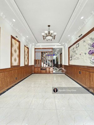 bán nhà đúc 4 tầng hoàn công, 5 phòng ngủ, đường trục chính kdc gần thủ đức 5km, p.bình an, dĩ an