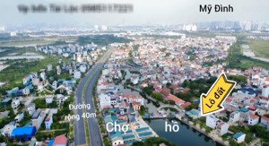 siêu phẩm 53,2m2 đất đấu giá x1 bờ hồ lại yên,hoài đức,hà nội. nằm ngay sát hồ,sát chợ,đường 7,5m