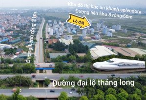 siêu phẩm 50m2 đất dịch vụ song phương,hoài đức,hà nội. vị trí đẹp chạy thông sang kđt splendora