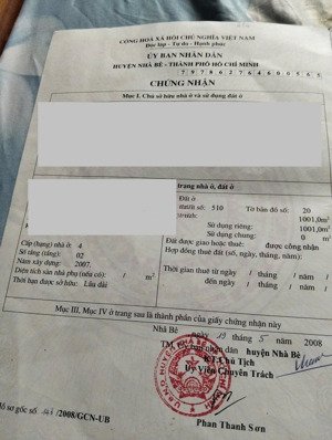 bán nhà đất 1001m mt lê văn lương phước kiểng gần phú mỹ hưng