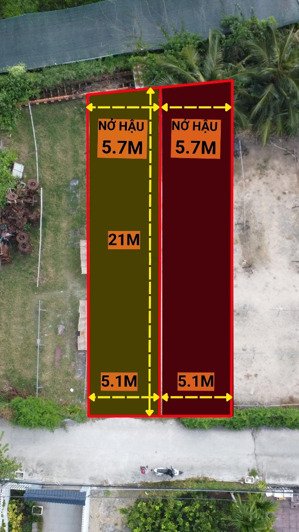 bán 02 lô đất tân hiệp hóc môn, 5.1x21m nở hậu, giá 3 tỷ chốt