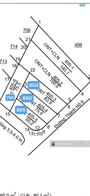 bán đất thành hồ, diên phước, diên khánh, khánh hòa, 83m2, giá thỏa thuận, hàng hiếm tại khu vực