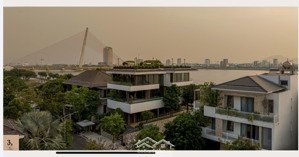 biệt thự euro village1, 300m, mặt trực diện sông hàn. có hồ bơi, có sauna, ngắm du thuyền cầu rồng