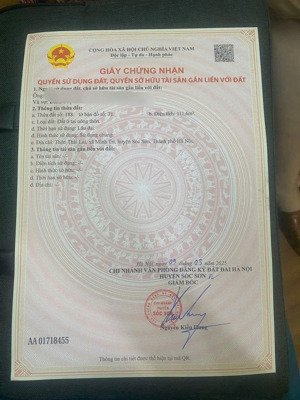 bán đất full thổ cư ở minh trí sóc sơn hà nội. giá chưa đến 2ty. nhà đầu tư sở hữu ngay 111,6m2