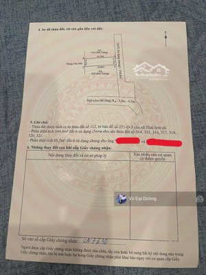 bán đất 61,5m2 đường 3-4m; oto vào tận cửa áng sơn, an lão giá chỉ 600 triệu