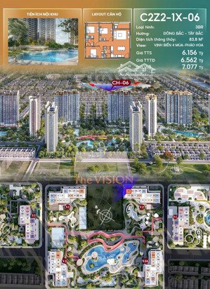 chỉ từ 6,1 tỷ - căn góc 3pn view bắn pháo hoa tại dự án masteri era landmark