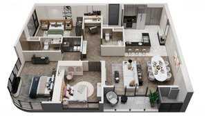 chính chủ không có nhu cầu sử dụng cần bán căn góc tòa a1 tầng trung 3pn tại lumiere evergreen