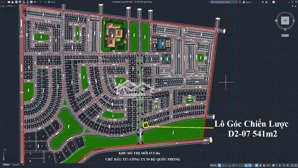 bán lô góc chiến lược 541m2 ngay cổng dự án 67ha. mặt đường trục chính 40m, đi thẳng xuống bãi biển