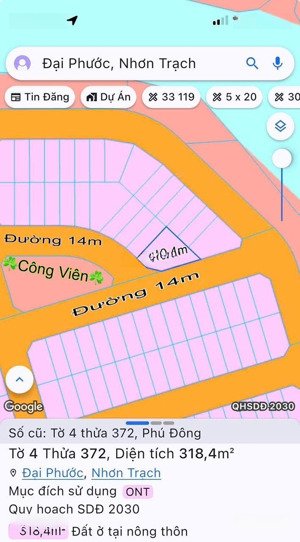 cần bán tái định cư phú đông lô góc 2 mt đối diện công viên - shr- xây dựng tự do sát sen việt pmh