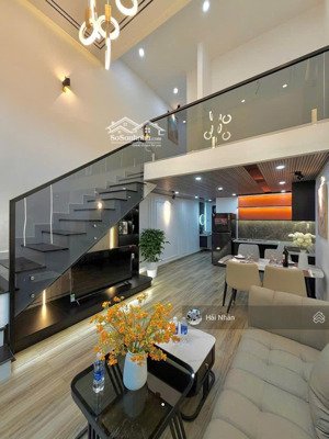 nhà đẹp 2 tầng mê lửng full nội thất trần xuân lê