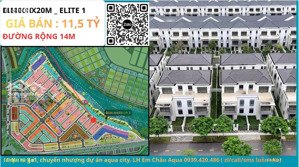 siêu phẩm btsl 10x20m elite 1 giá bán chỉ 11,5 tỷ.đối điện dãy đơn lập,gần sông lớn 