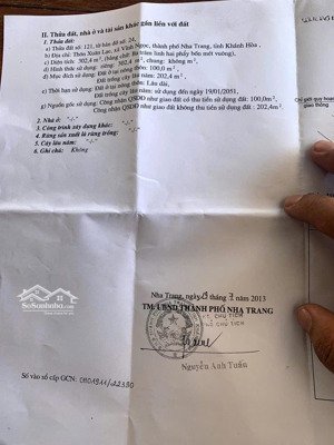 bán nhà cấp 4 đường xuân lạc, vĩnh ngọc (p. tây nha trang). nha trang. dt: 302m2. sổ hồng. giá rẻ