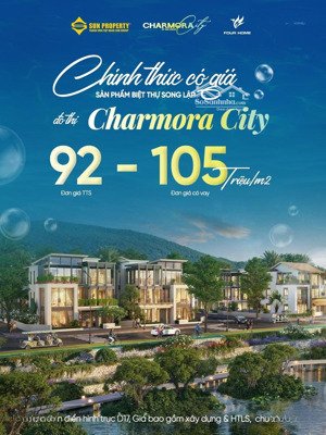chính thức công bố giá townhouse & biệt thự song lập đô thị charmora city