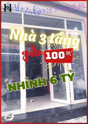 q.8, gần 100m², nhỉnh 6tỷ, 3 tầng, 4pn, 50m ra mặt tiền, nhà đẹp ở ngay