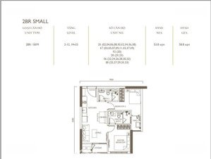 bán căn 2pn 2vs 54m2 tòa s6 ban công đông nam view bể bơi