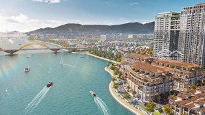 bán shophouse khối đế sun ponte trần hưng đạo đà nẵng view cầu rồng, view công viên mặt tiền 5m6