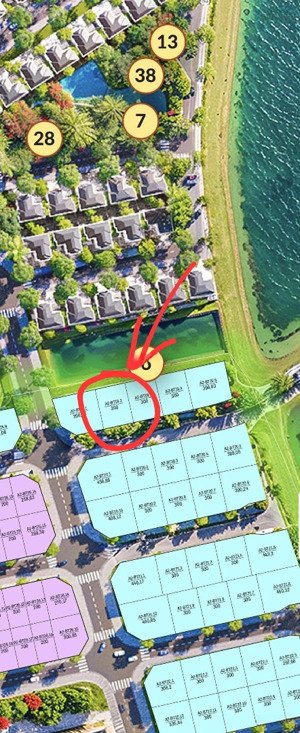 bán biệt thự siêu sang 3 tầng tại alluvia city, 35 tỷ, 300m2 đất, hướng đông nam, view hồ 7ha