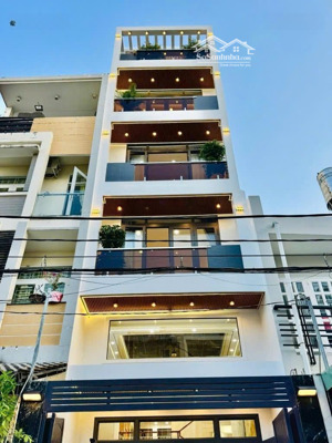 siêu phẩm smart home full nội thất có thang máy, 6 tầng , hẻm 10m có lề ngay gần bờ kênh tham lương