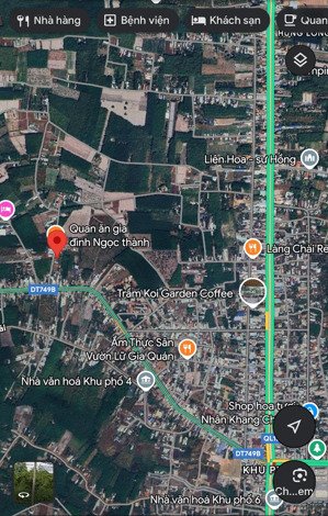 lô góc 173m2 ngay ngã 4 chơn thành