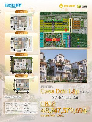 biệt thự đơn lập trực diện công viên sun world lớn nhất miền nam - sở hữu lâu dài&vài bước ra biển